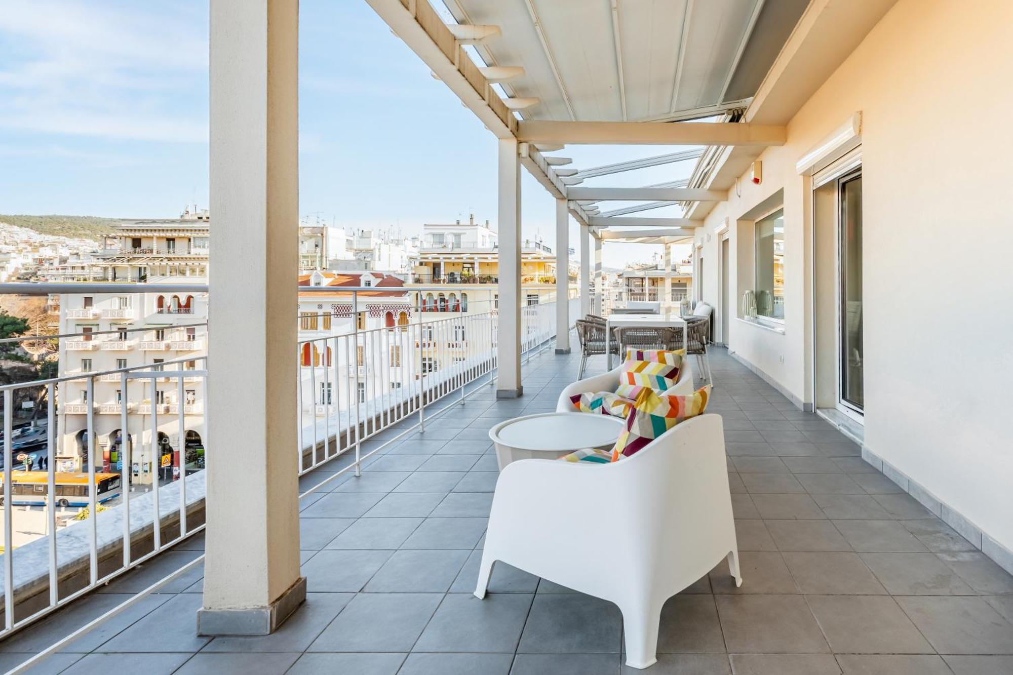 Apollo, Luxe Aristotelous Penthouse, City View Saloniki Zewnętrze zdjęcie