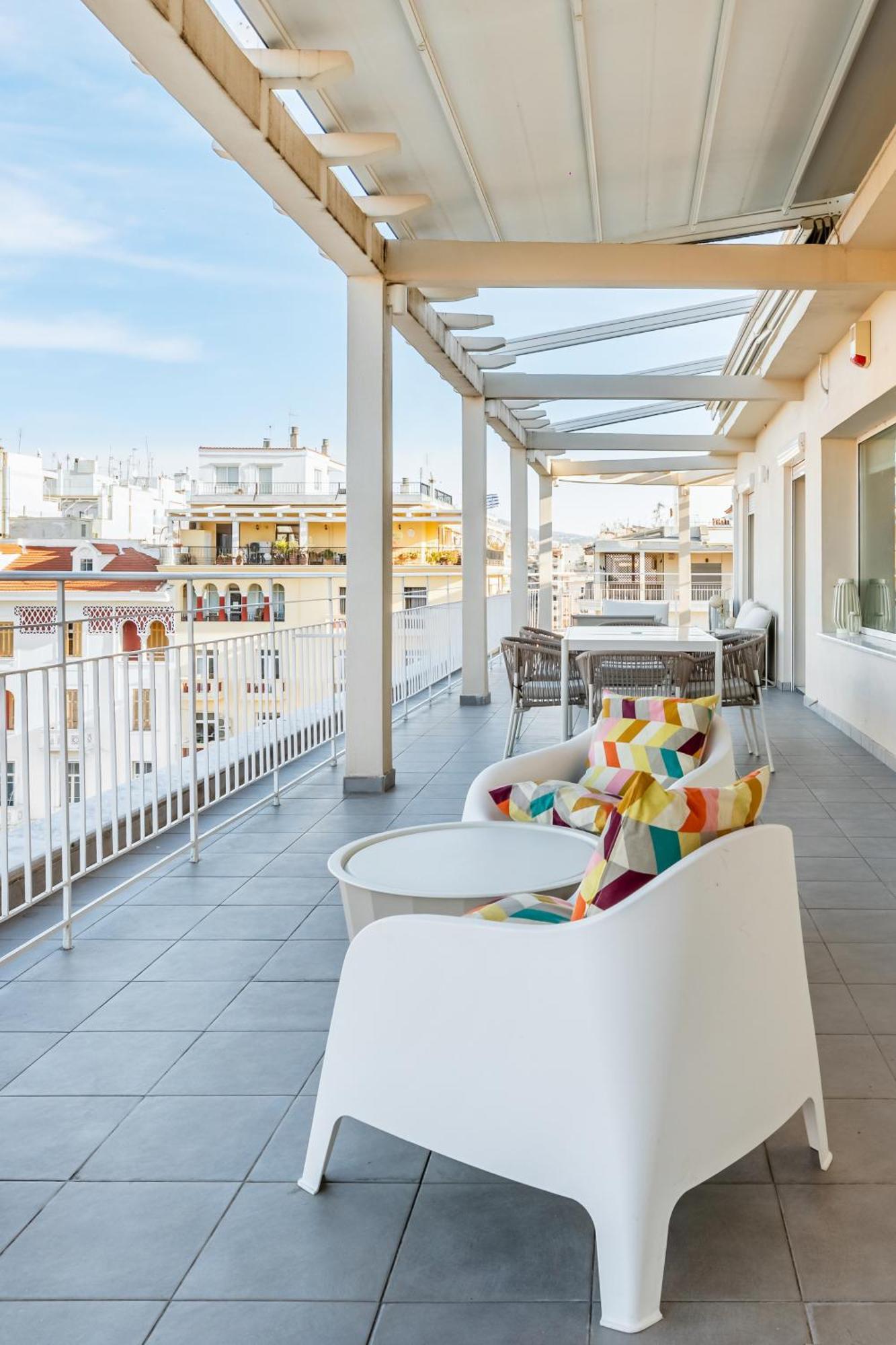 Apollo, Luxe Aristotelous Penthouse, City View Saloniki Zewnętrze zdjęcie