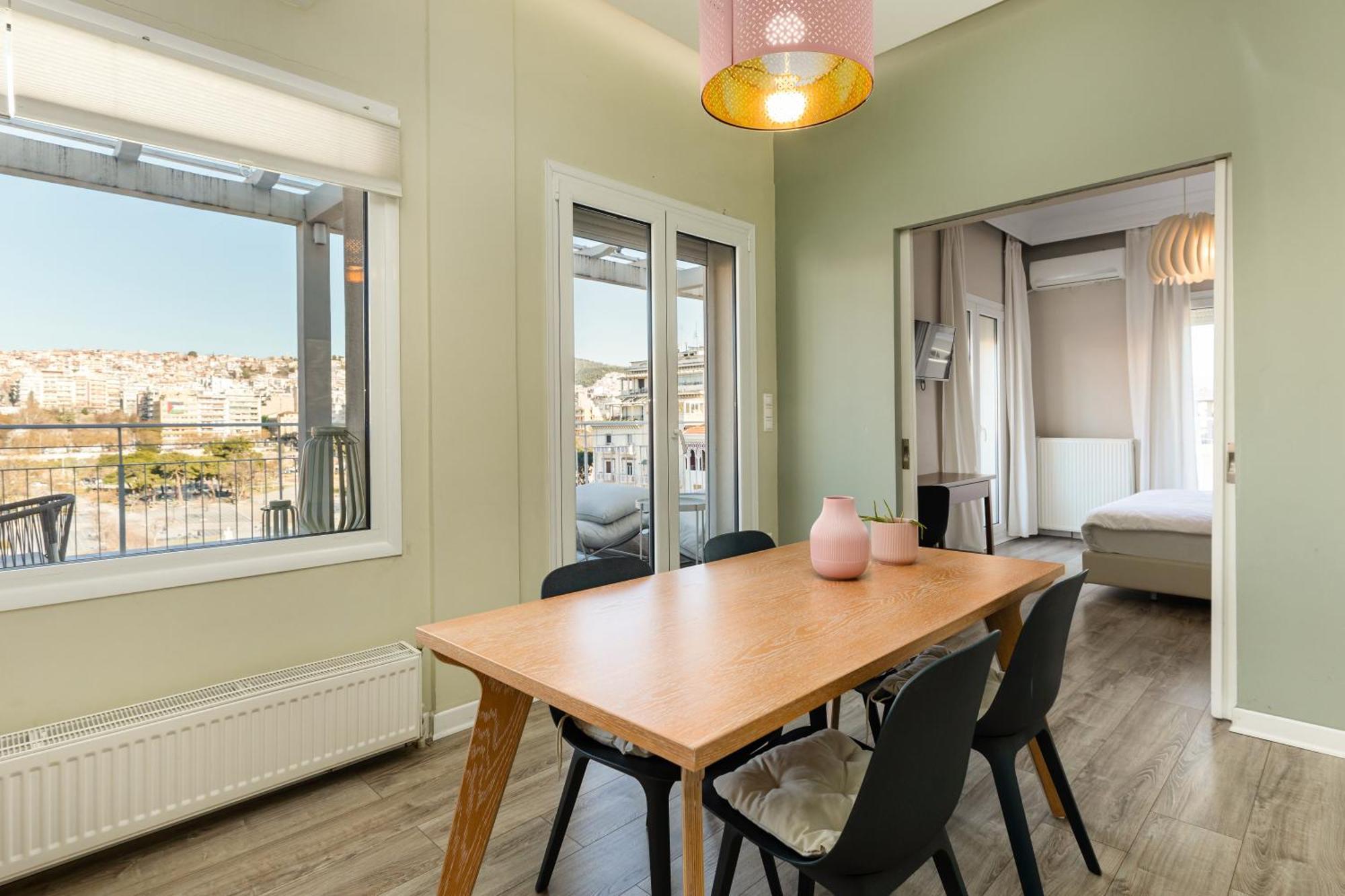 Apollo, Luxe Aristotelous Penthouse, City View Saloniki Zewnętrze zdjęcie