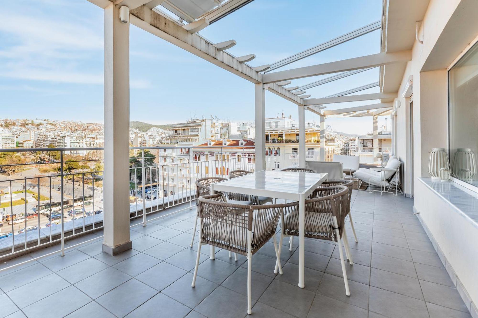 Apollo, Luxe Aristotelous Penthouse, City View Saloniki Zewnętrze zdjęcie