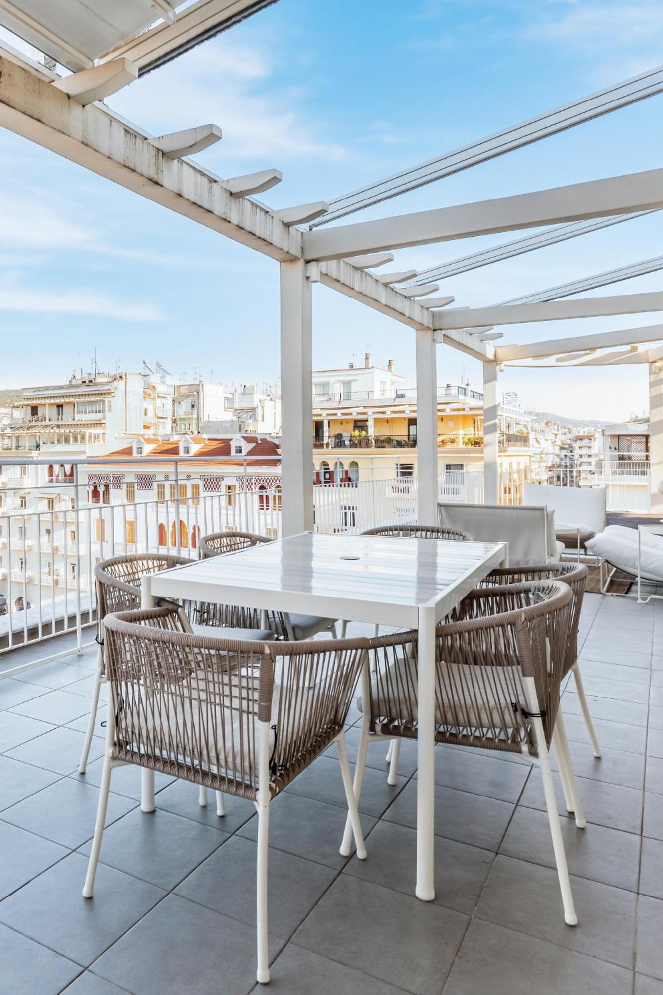 Apollo, Luxe Aristotelous Penthouse, City View Saloniki Zewnętrze zdjęcie